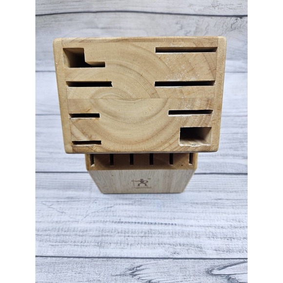 J.A. Henckels International Knife Block 14 Slot Wood Wooden Kitchen Block Only - Picture 6 of 7